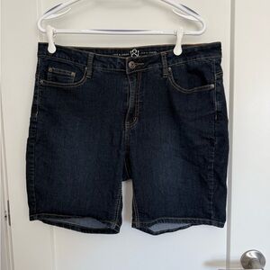 Love & Legend Dark Blue Denim Shorts size 14